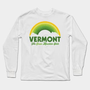 Vermont The Green Mountain State Long Sleeve T-Shirt